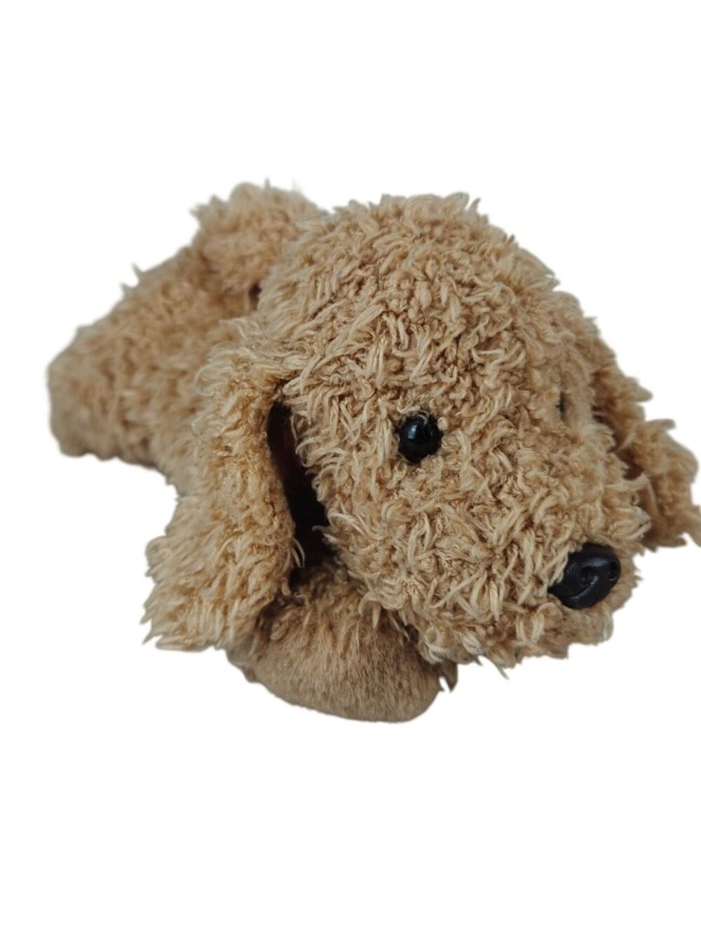 Vintage Gund Barky Plush 40815 Stuffed Dog Red Collar Tan Brown 1990s